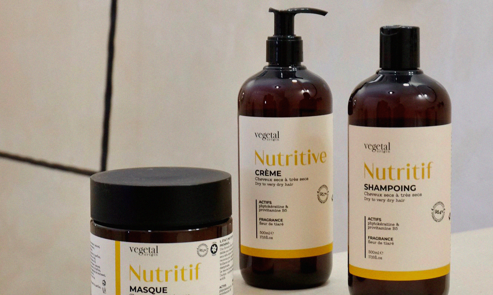 nourrissant-inci Trios produits cheveux colorés